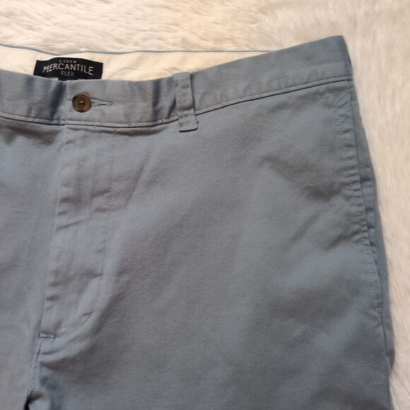 J.Crew Mercantile Flex Chino Shorts Flat Front Chambray Preppy Men's 36 x 7" - Picture 2 of 11
